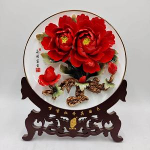 11寸12寸14寸精品五朵(骨瓷金邊風(fēng)動(dòng)釉下彩)