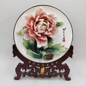 11寸精品單花(骨瓷金邊風(fēng)動(dòng)釉下彩)